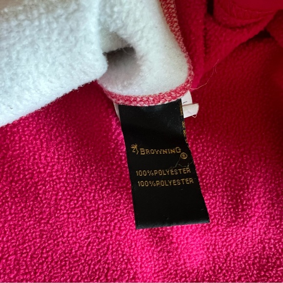 Browning Women's Soft Shell Camo Real Tree Print Hot Pink Zip Up Jacket M - Picture 2 of 8